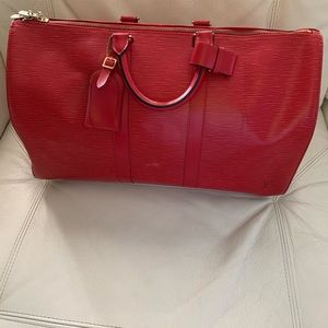 Louis Vuitton Keepall 45 Epi Red